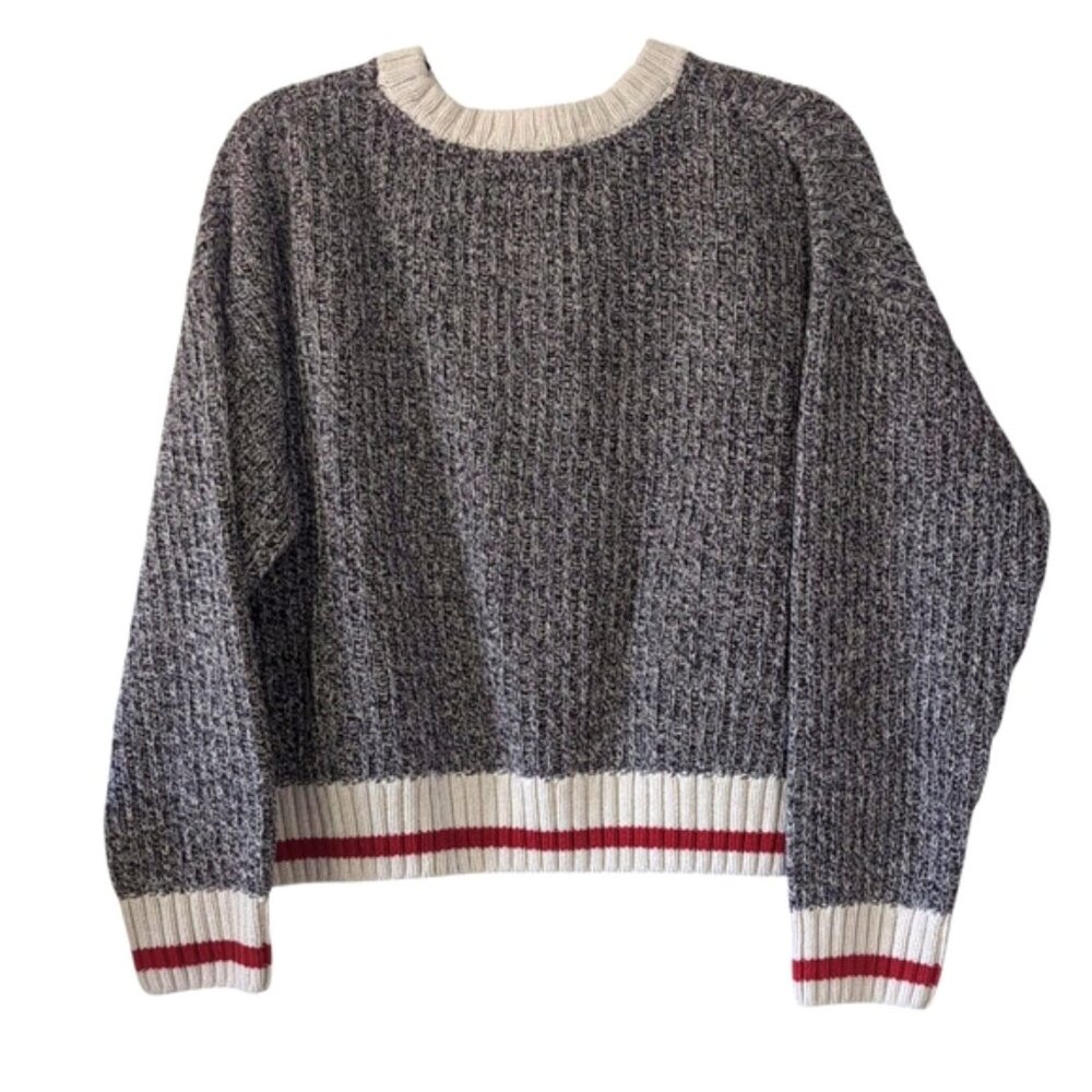 Roots Hiking Outdoor Cotton Cabin Cabincore Boxy Sweater L - Picture 2 of 7